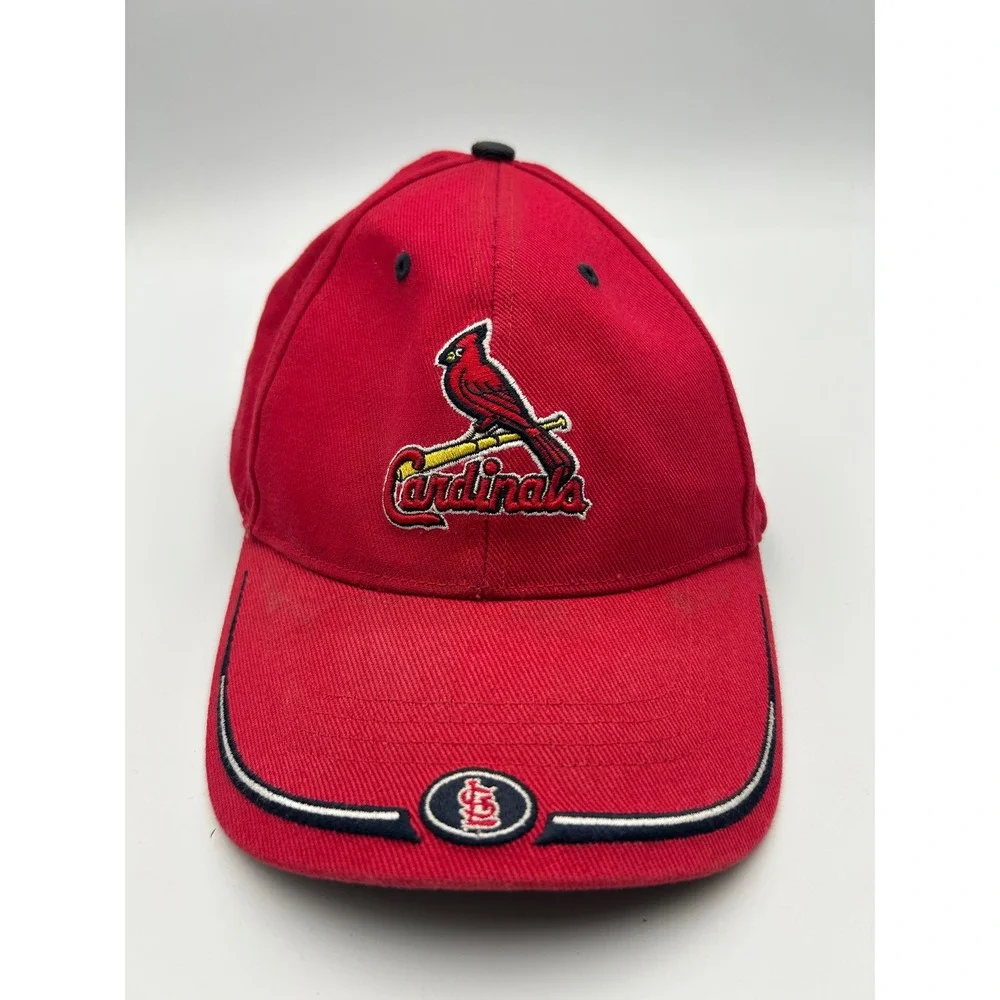 St Louis Cardinals MLB Hat Twins‎ Enterprise Red Adjustable Baseball Cap Y2K